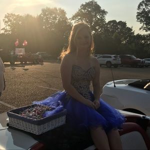 Blue Homecoming dress